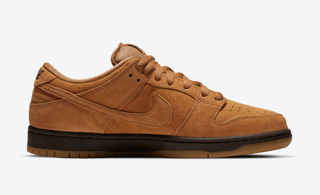 BQ6817-204, Nike SB Dunk Low “Wheat Mocha”, 耐克Dunk小麦低帮, 耐克小麦板鞋, 莆田耐克货源