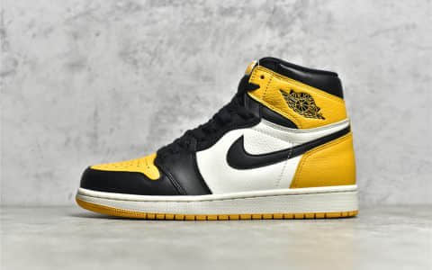 AJ1黑黄脚趾纯原版本 Air Jordan 1 Retro High OG AJ1老汪版本 货号：555088-711