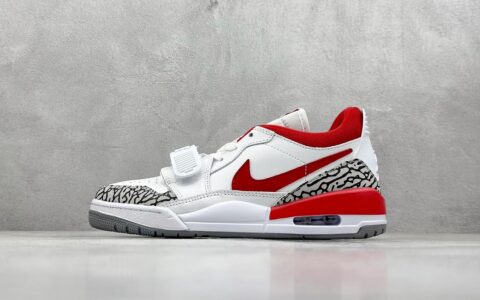 AJ312白红球鞋实拍图Air Jordan Legacy 312 Low纯原版本AJ312球鞋顶级版本货号FQ7827-106